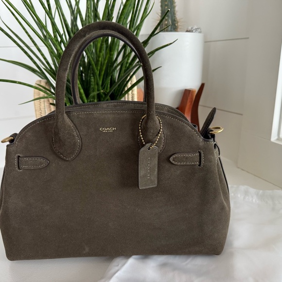 Coach Olive Suede Soft Empire 28 - Picture 3 of 11
